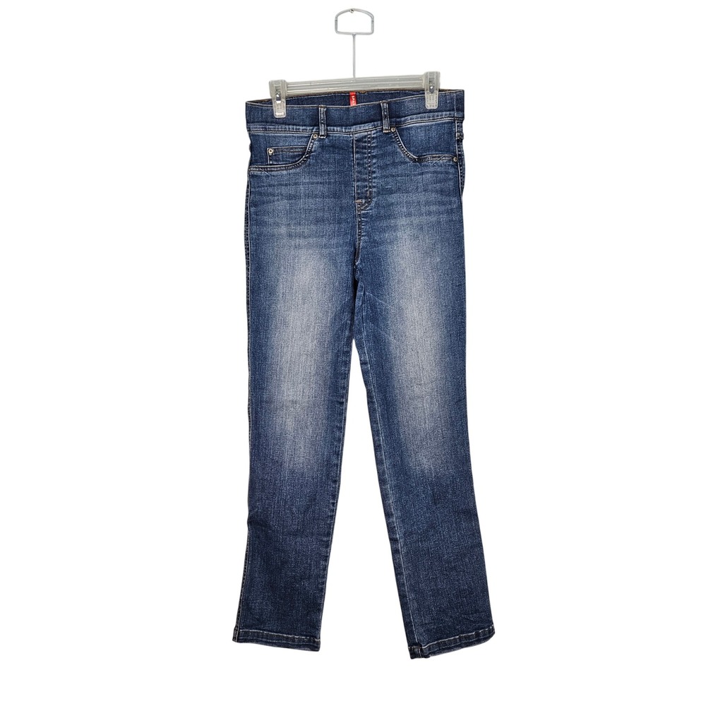 Spanx High Rise Straight Leg Stretchy Jeans Womens Medium